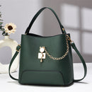 Classy Bucket Bag - Women Pu Leather Shoulder Women Bag Handbag Stylish Women Sling Bag Shoulder Ladies
