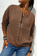 Fashion Jacket Zip-up Tops