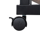 Mobile Sofa Side Table, Rolling Bed Table Snack Table, Height Adjustable Portable Laptop Computer Stand Desks Breakfast Tray Table With Wheels For Living Room Bedroom Retro, 23.62Inch