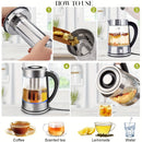 1.8L Electric Kettle with 12 Temperature Settings and 24 Hour Insulation - Stainless Steel Strainer