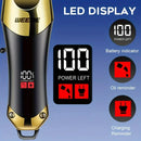 T9 Men's Electric Hair Clipper Beard Trimmer - Rechargeable Hair Cutting Machine with Nose Hair Trimmer Kit