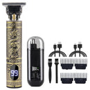 T9 Men's Electric Hair Clipper Beard Trimmer - Rechargeable Hair Cutting Machine with Nose Hair Trimmer Kit