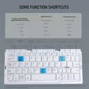 Foldable Bluetooth Keyboard with Magnetic Stand Aluminum Alloy Mini Folding Keyboard Rechargeable Keyboard for Tablet,iPad