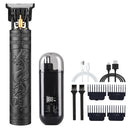 T9 Men's Electric Hair Clipper Beard Trimmer - Rechargeable Hair Cutting Machine with Nose Hair Trimmer Kit
