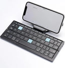 Foldable Bluetooth Keyboard with Magnetic Stand Aluminum Alloy Mini Folding Keyboard Rechargeable Keyboard for Tablet,iPad
