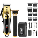 T9 Men's Electric Hair Clipper Beard Trimmer - Rechargeable Hair Cutting Machine with Nose Hair Trimmer Kit