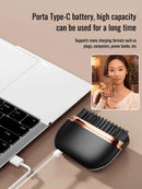 Mini hair straightener wireless USB charging portable multi-functional hair care hair styling comb straightener smooth hair