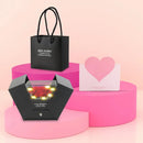 Preserved Red Real Rose With Heart Necklace Eternal Flowers Rose With Golden Necklace Gifts For Women Mom Wife Girlfriend Grandma On Valentine Mother Day Christmas Anniversary